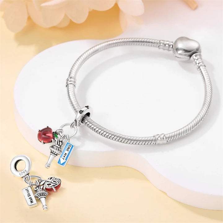 925 Sterling Silver Famous Attractions Eiffel Tower Charms