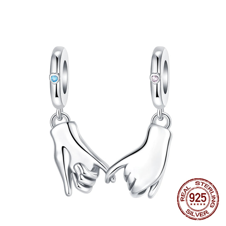 Silver Heart Pacifier Charm Beads for Jewelry