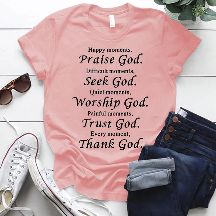 Thanks God Fashion Shirts for Men Women Christian Tee