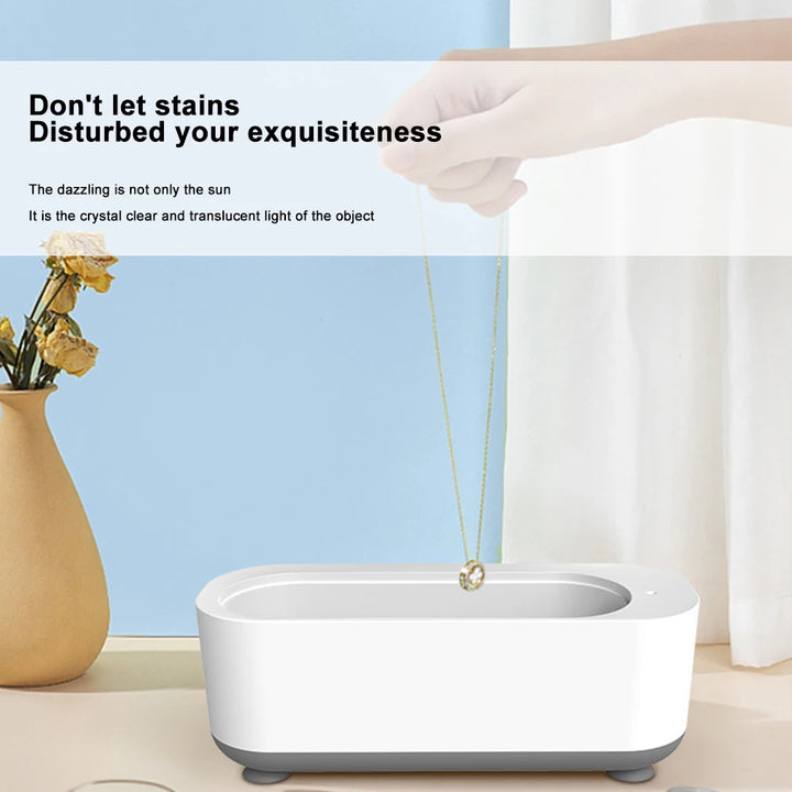 45000Hz Ultrasonic Cleaner – 360° Deep Cleaning for Jewelry, Glasses &amp; Watches | USB-C Rechargeable, Low-Noise &amp; Portable"