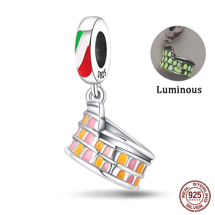 925 Sterling Silver Famous Attractions Eiffel Tower Charms