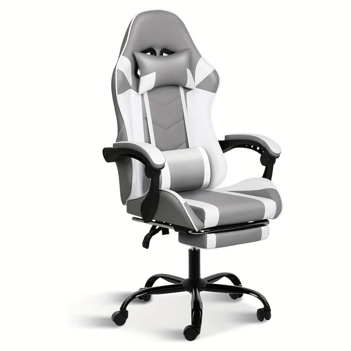 Simple Deluxe Gaming Chair With Footrest For Big And Tall