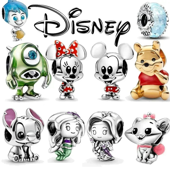 Hot Sale Sterling Silver Disney Charm Bead Bracelet