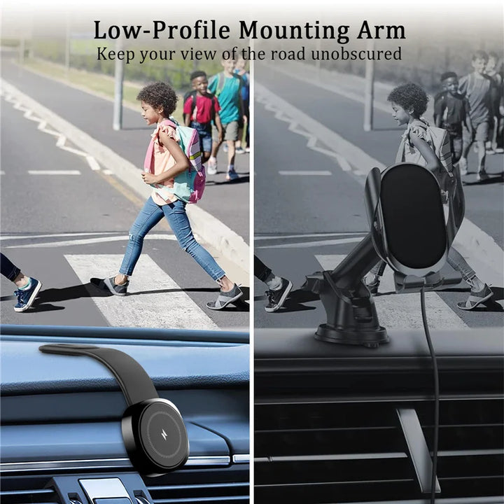 Magnetic Car Wireless Charger Fast Charging Phone Holder Dashboard