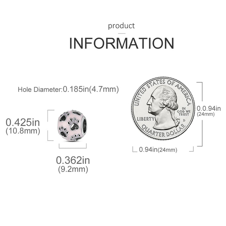 Dog Schnauzer French Bulldog Silver Plated Charm Beads