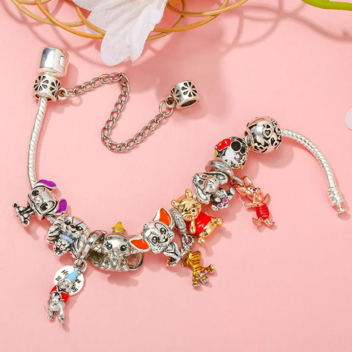 Disney Princess Pumpkin Cart Charm Beads Jewelry