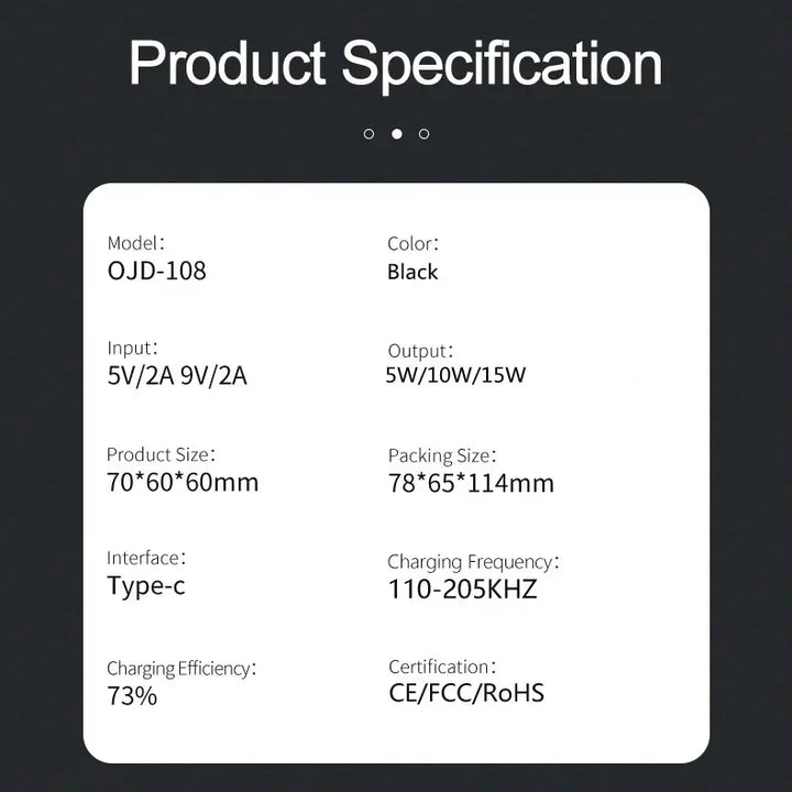 15W Magnetic Car Wireless Charger Stand for iPhone 15 14 13 12 Pro Max Samsung