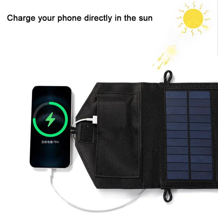 6-Fold 800W Foldable Solar Panel Portable Charger USB 5V DC