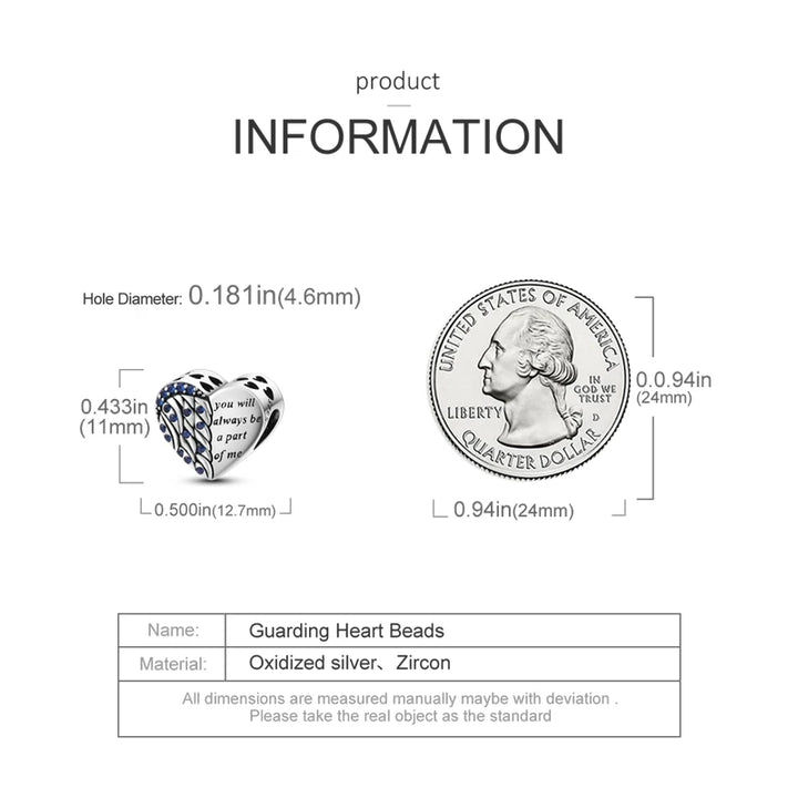 Sterling Silver CZ Dentist Tooth Charm Beads for Women