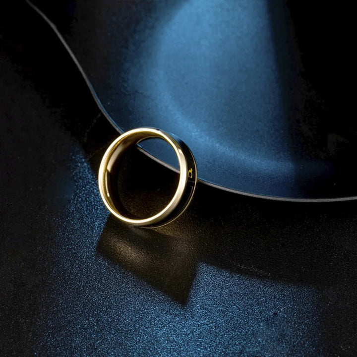 Smart Sensor Body Stainless Steel Love Band Ring With Temperature Measurement