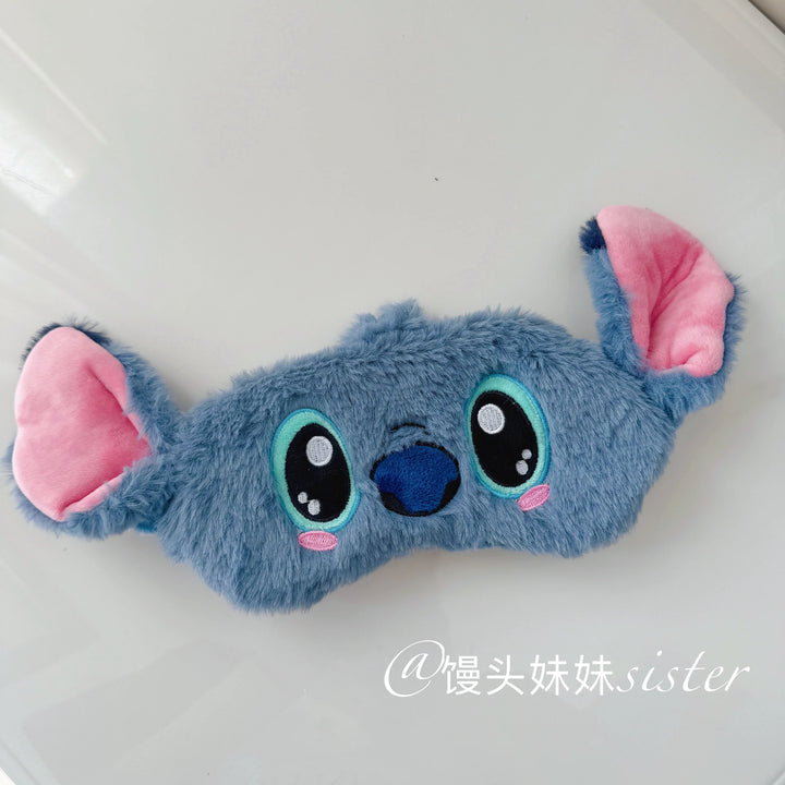 Cute Sleeping Eyepatch Stitch Dumbo Sullivan Plush Eye Mask