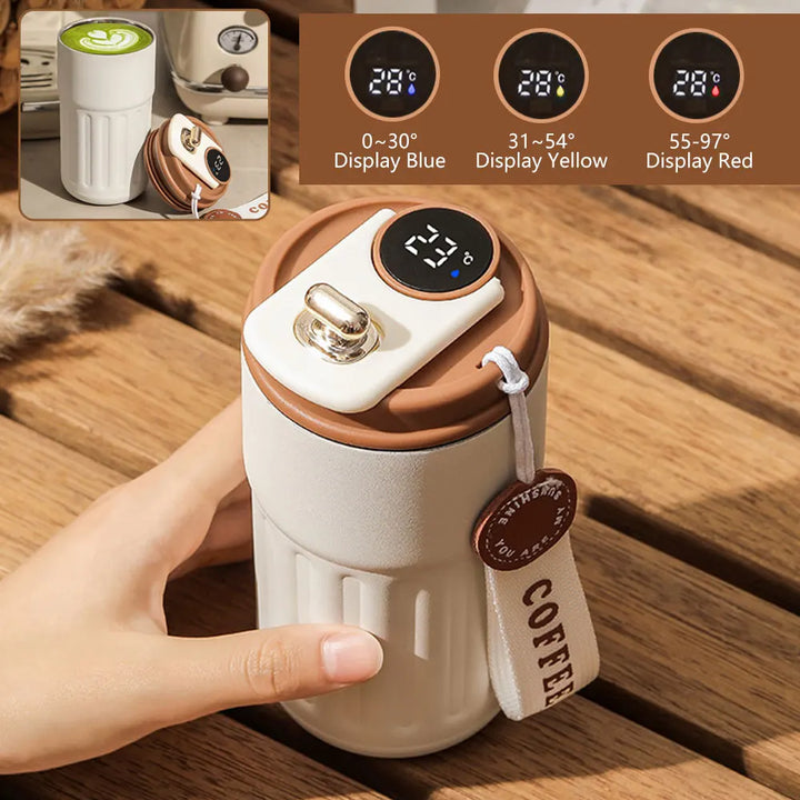 Smart Thermos Bottle LED Temperature Display Tumbler Mug