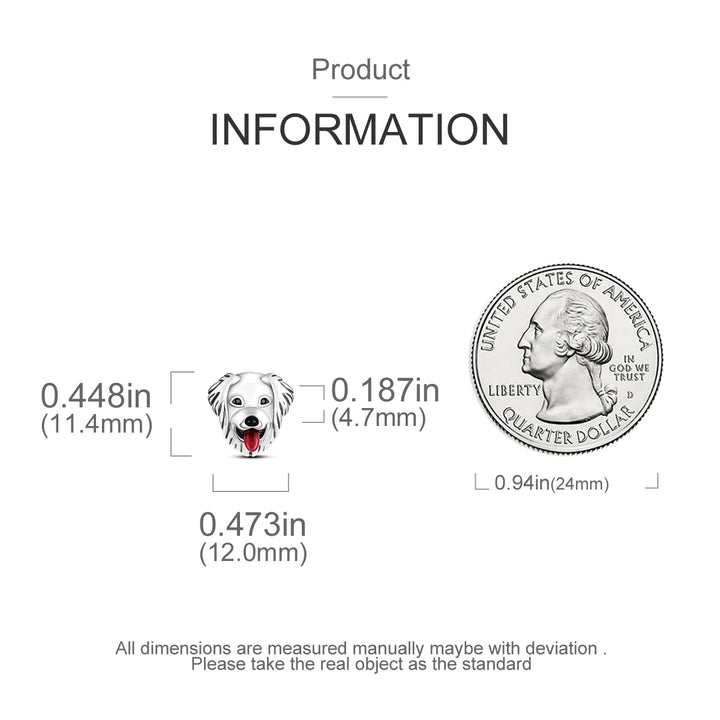 Dog Schnauzer French Bulldog Silver Plated Charm Beads