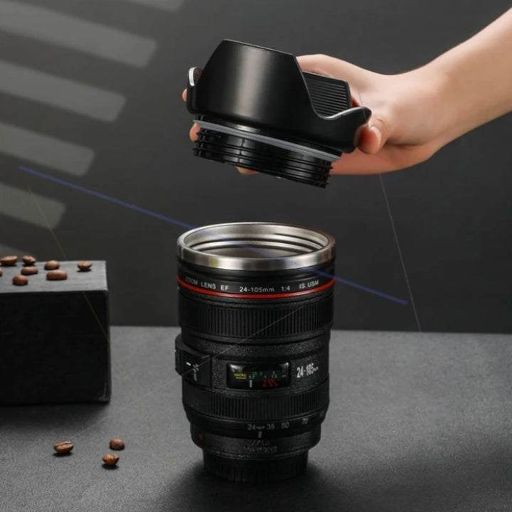 1pc Camera Lens Coffee Mug Travel Coffee Photographers Mug