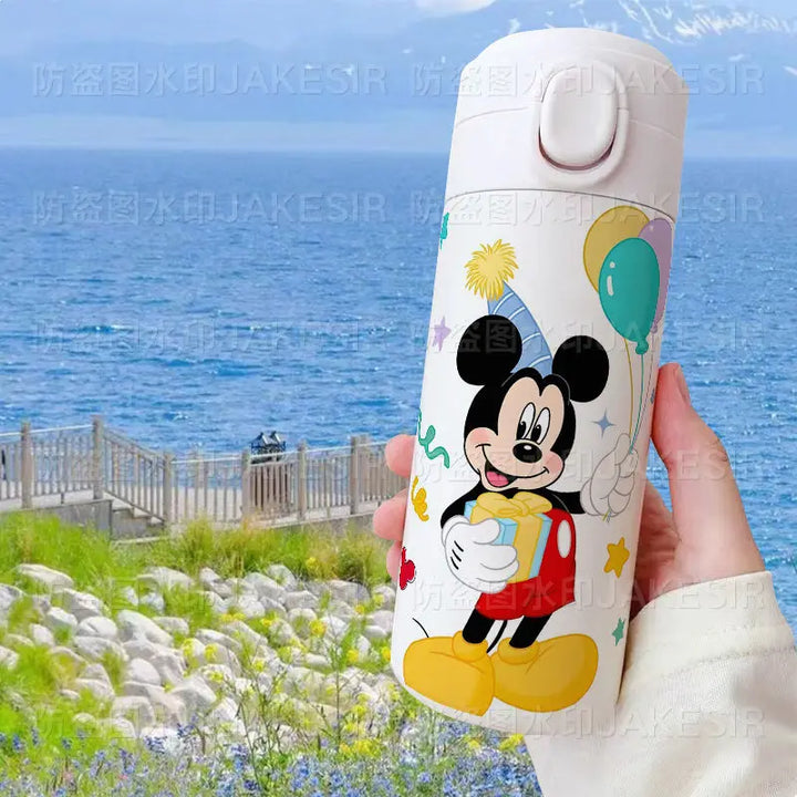Disney Cute Mickey Minnie Mouse Thermos Cup 420ml Water Bottle