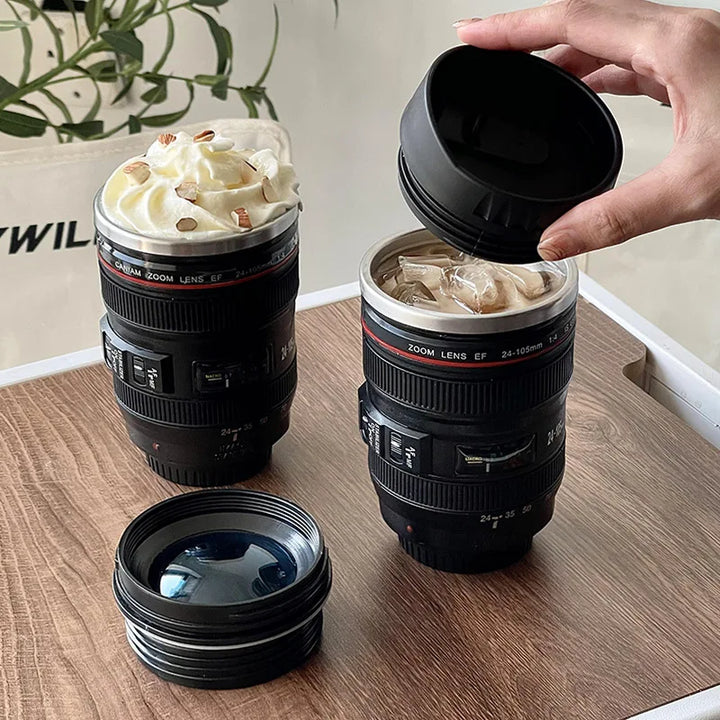 1pc Camera Lens Coffee Mug Travel Coffee Photographers Mug