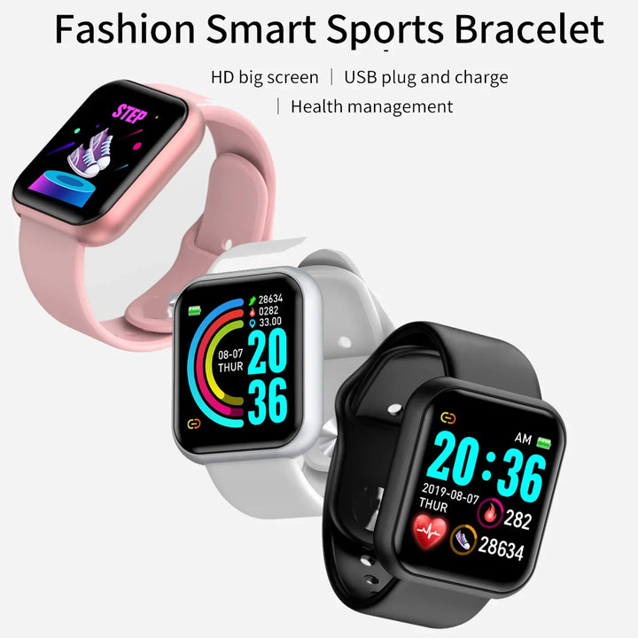 Smart Watch For Women Men Bluetooth Connected Music Fitness