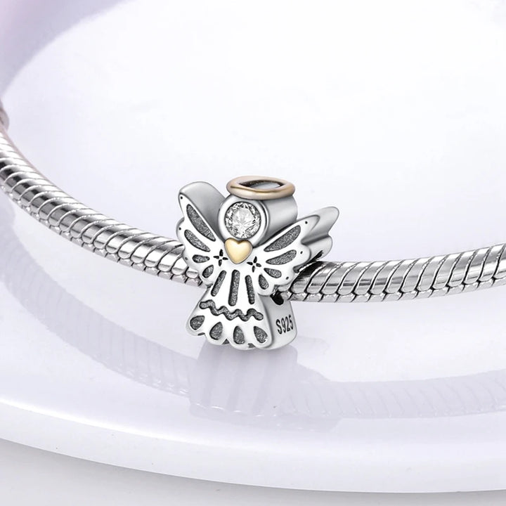Sterling Silver CZ Dentist Tooth Charm Beads for Women