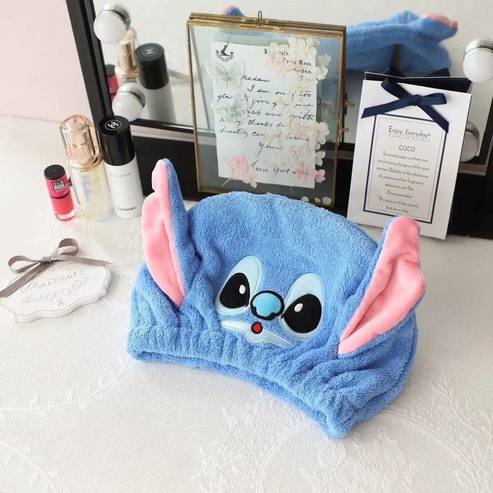 Stitch Kuromi Dry Hair Towel Shower Cap Cute Soft Wrap