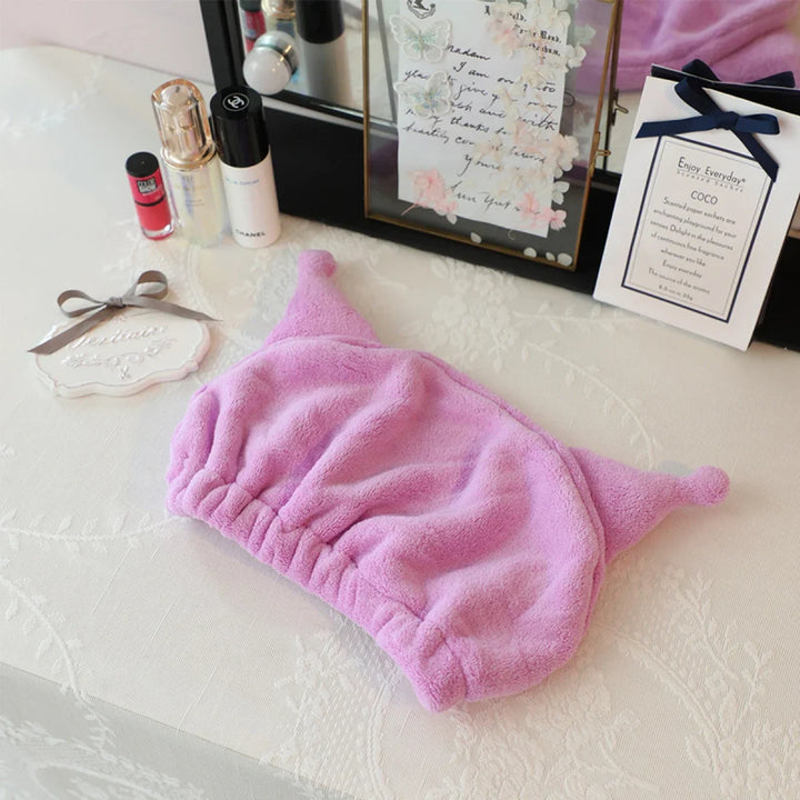 Stitch Kuromi Dry Hair Towel Shower Cap Cute Soft Wrap
