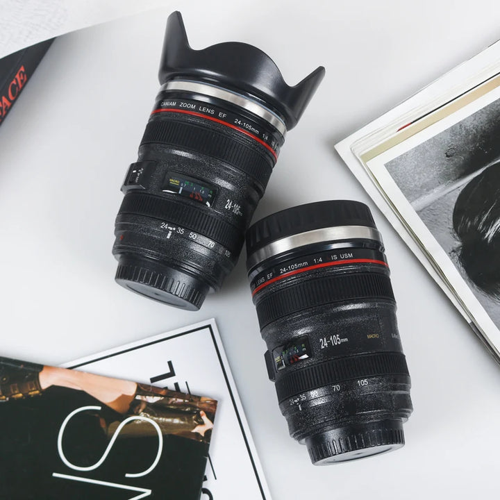 1pc Camera Lens Coffee Mug Travel Coffee Photographers Mug