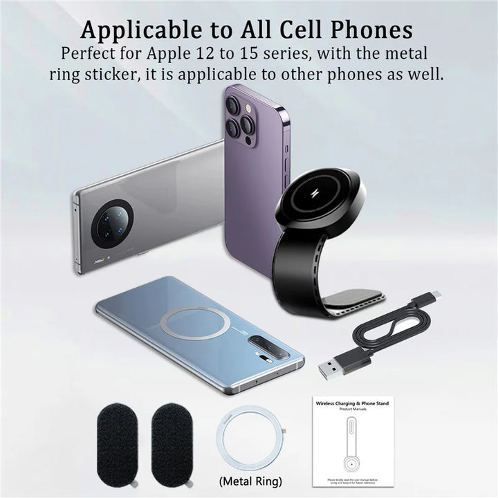 Magnetic Car Wireless Charger Fast Charging Phone Holder Dashboard