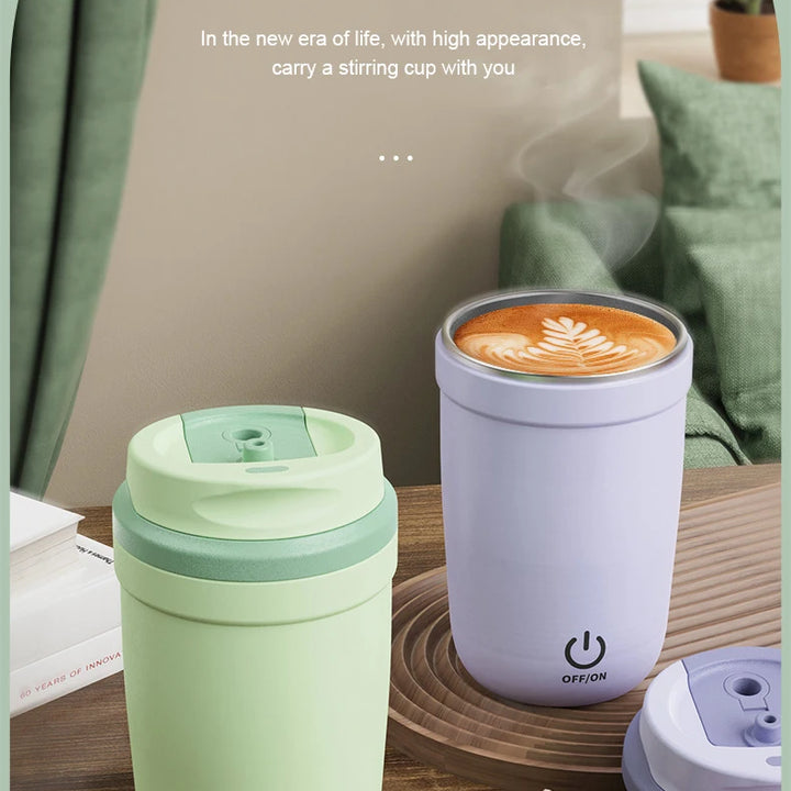 Mini Electric Coffee Self Mixing Mug Waterproof USB Rechargeable 380ML