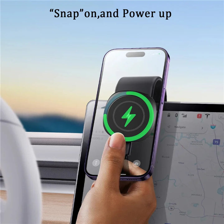 Magnetic Car Wireless Charger Fast Charging Phone Holder Dashboard