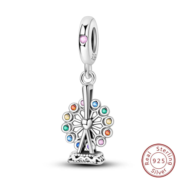 925 Sterling Silver Famous Attractions Eiffel Tower Charms