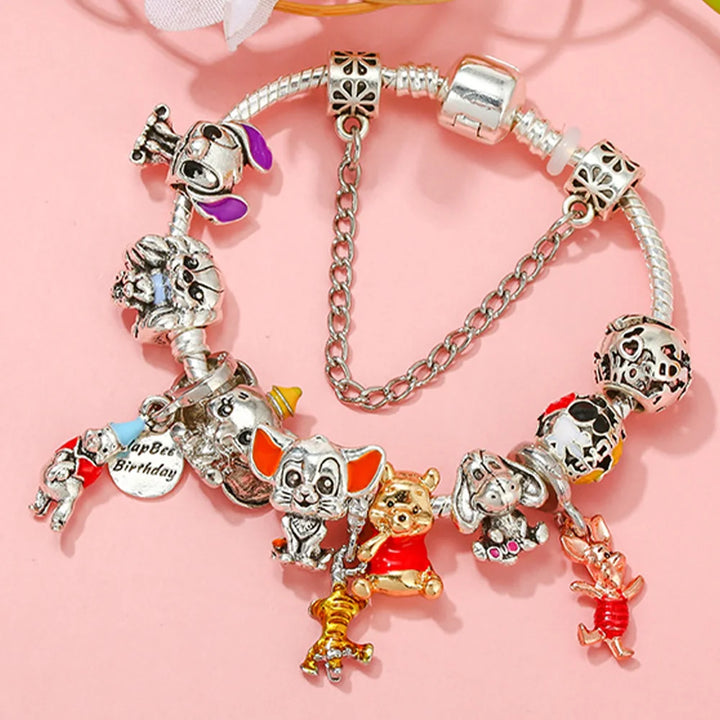 Disney Princess Pumpkin Cart Charm Beads Jewelry