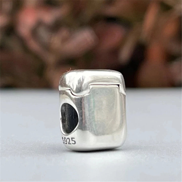 Silver Camera Phone Headset Charm Pendant