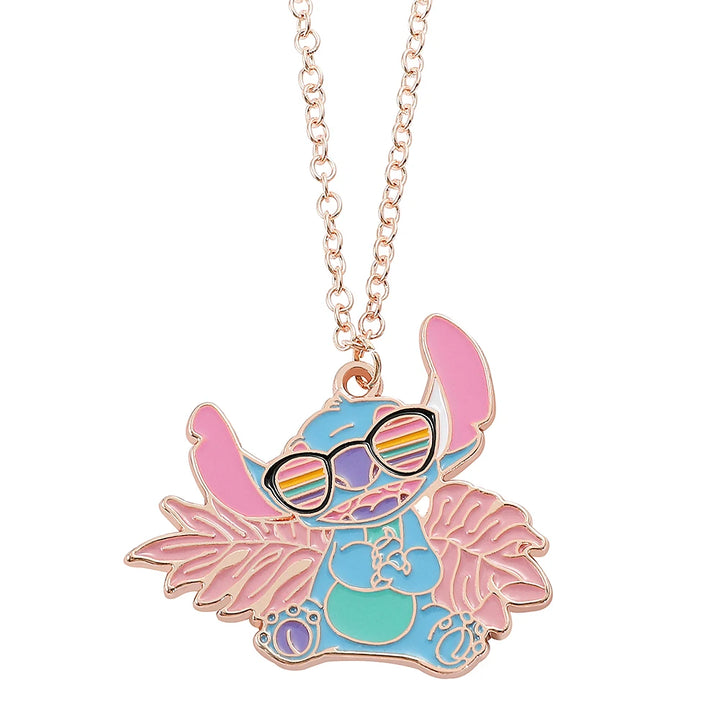Disney-Stitch Cartoon Necklace Cute Jewelry Pendant Gift