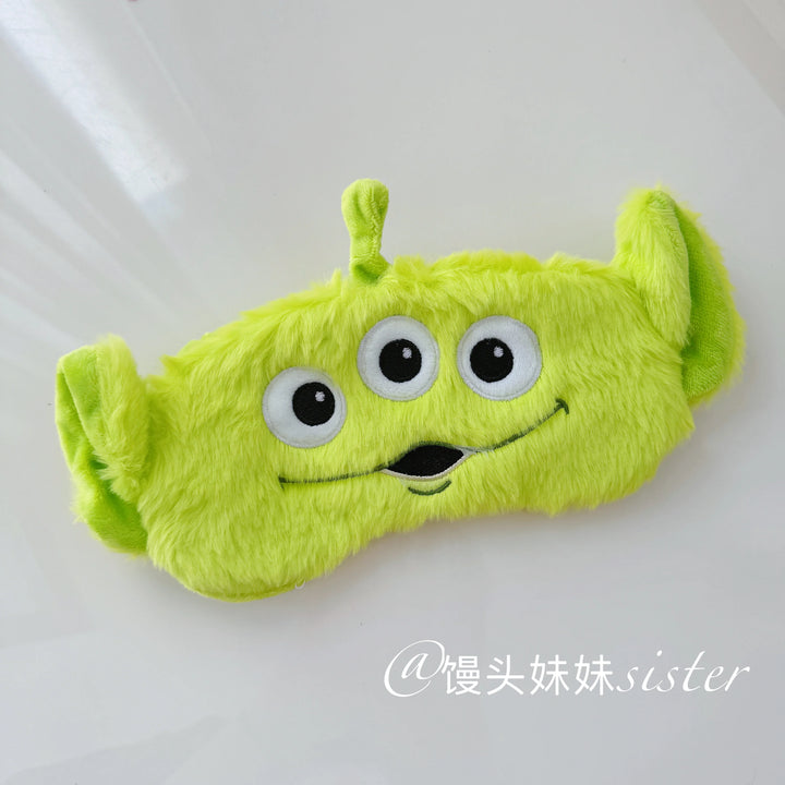 Cute Sleeping Eyepatch Stitch Dumbo Sullivan Plush Eye Mask