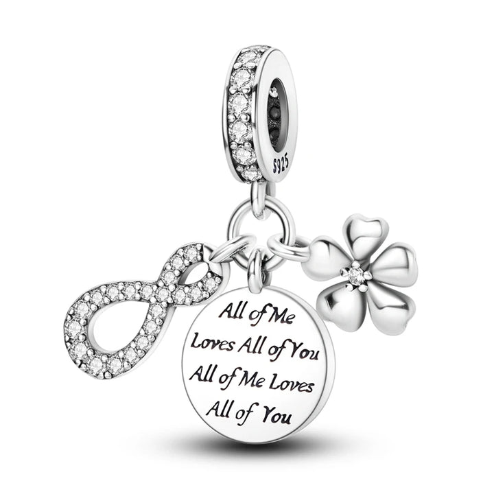 2025 New 925 Sterling Silver Pink Heart Charms Fit Pandora