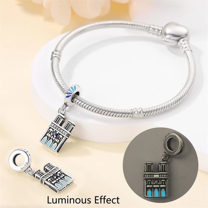 925 Sterling Silver Famous Attractions Eiffel Tower Charms