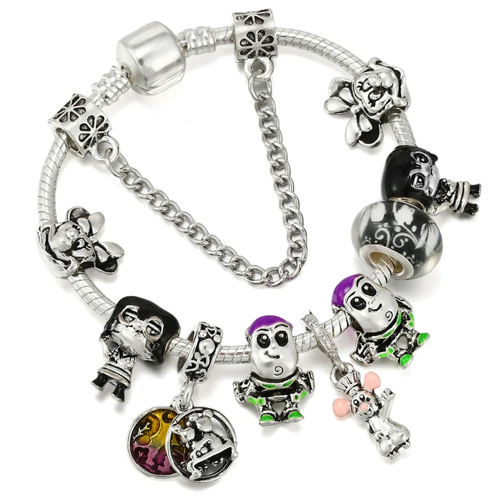 Disney Princess Pumpkin Cart Charm Beads Jewelry