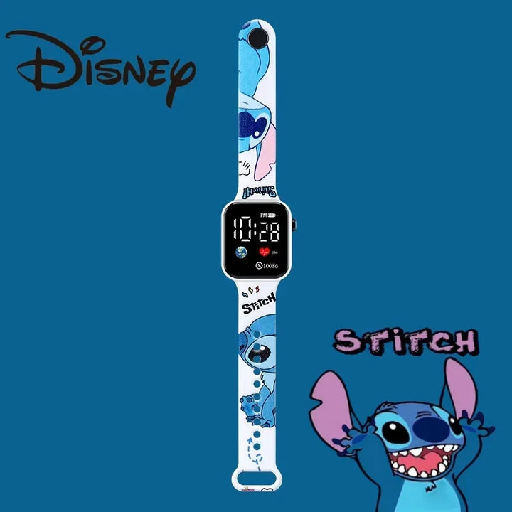 New Disney Stitch Color Printed LED Student Watch Y1