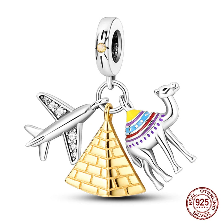 925 Sterling Silver Famous Attractions Eiffel Tower Charms