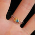 Lilo and Stitch Disney Cartoon Character Accessories Stitch Loves Angel Ring Kawaii Open Ring