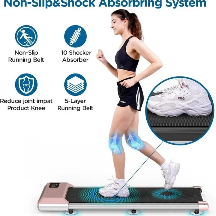 Walking Pad Treadmill 2 in 1 Under Desk Treadmill Portable