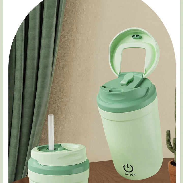 Mini Electric Coffee Self Mixing Mug Waterproof USB Rechargeable 380ML