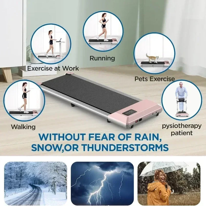 Walking Pad Treadmill 2 in 1 Under Desk Treadmill Portable