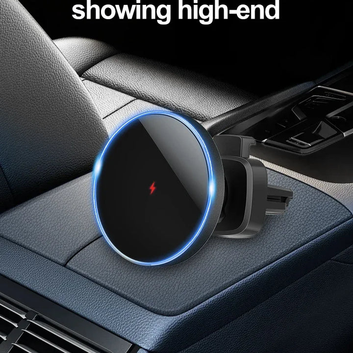 15W Magnetic Car Wireless Charger Stand for iPhone 15 14 13 12 Pro Max Samsung
