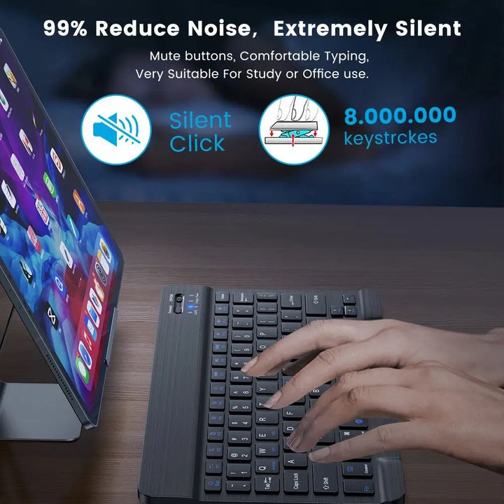 Wireless Keyboard Bluetooth-Compatible Keyboard For Android IOS Windows Mini 78-Key Gaming Keyboard
