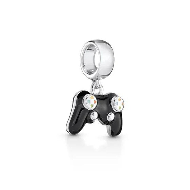 Silver Camera Phone Headset Charm Pendant