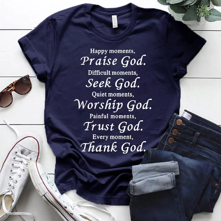 Thanks God Fashion Shirts for Men Women Christian Tee