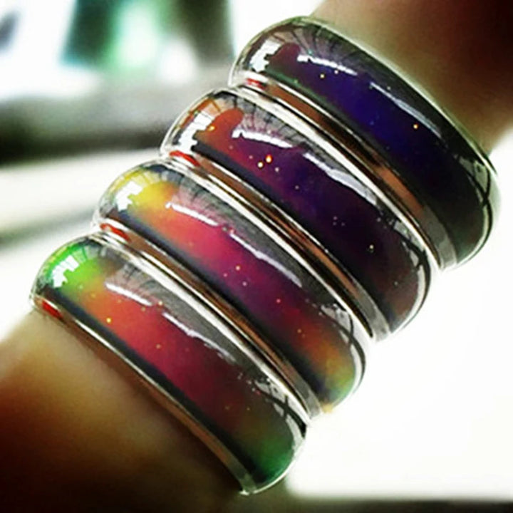 1pc Stainless Steel Mood Ring Changing Color Rings For Couples