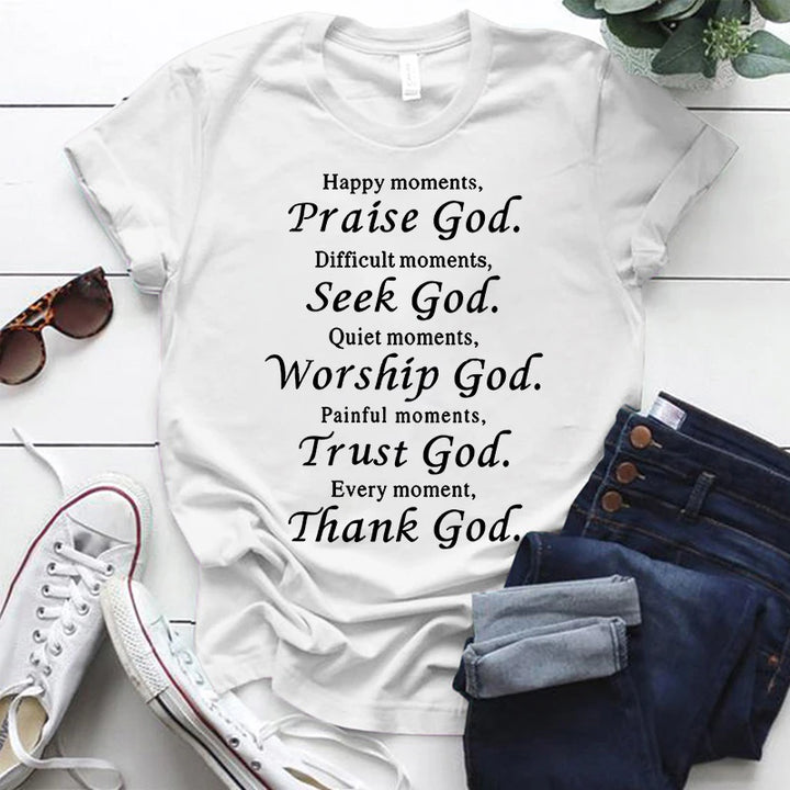 Thanks God Fashion Shirts for Men Women Christian Tee