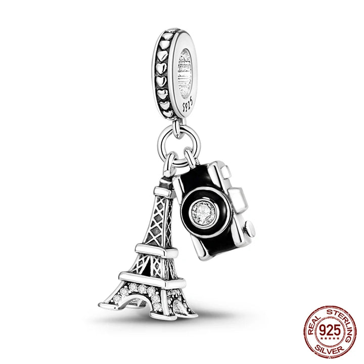 925 Sterling Silver Famous Attractions Eiffel Tower Charms