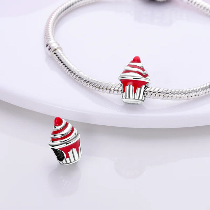 Sterling Silver CZ Dentist Tooth Charm Beads for Women